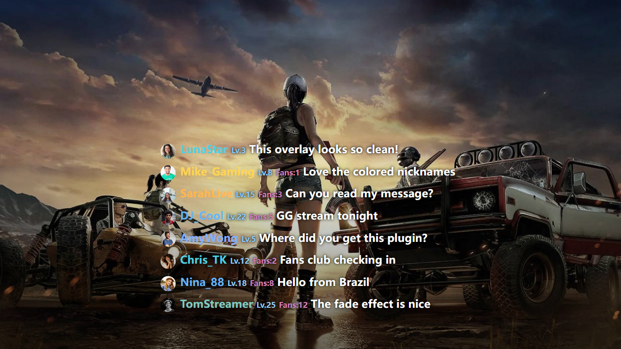 Clean Chat overlay cover