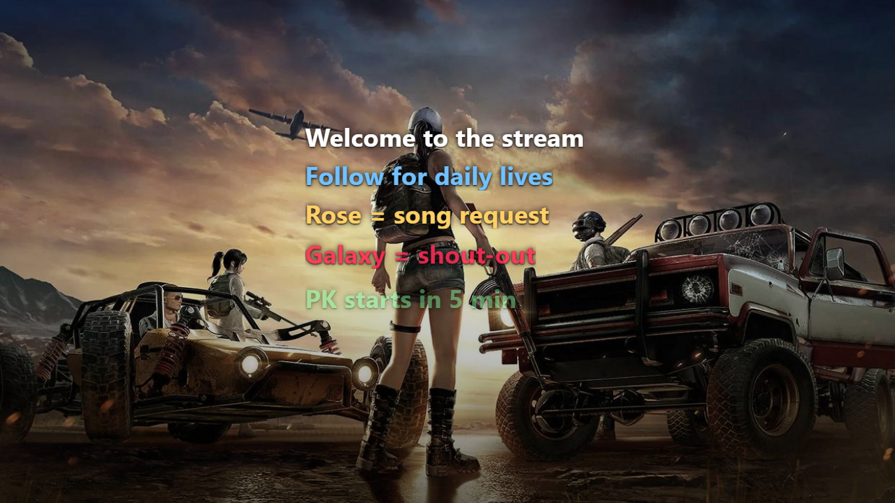 Text Stack overlay cover
